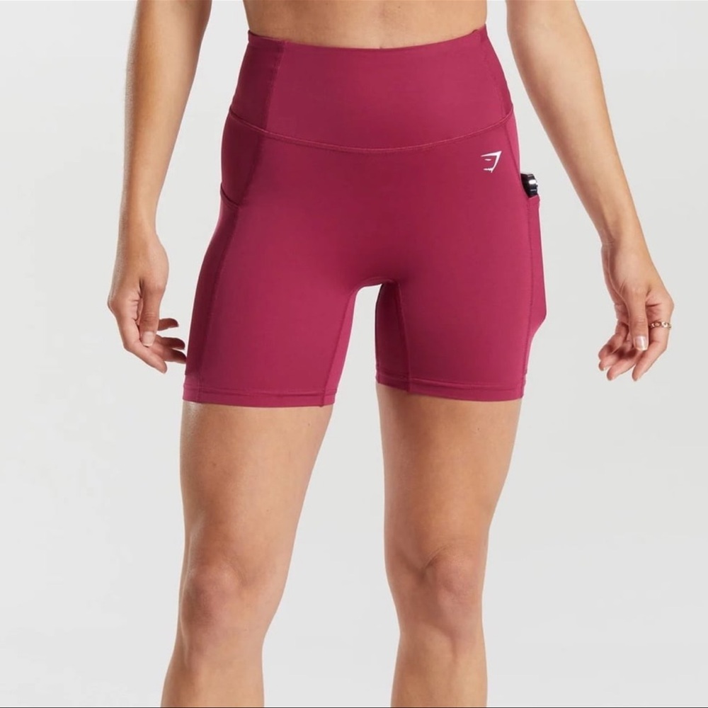 Gymshark Pocket Shorts in Raspberry Pink